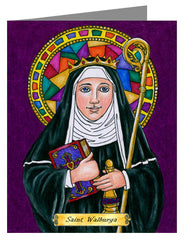 Custom Text Note Card - St. Walburga by B. Nippert