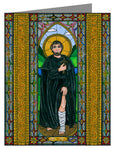 Custom Text Note Card - St. Peregrine by B. Nippert