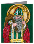 Custom Text Note Card - St. Nicholas by B. Nippert