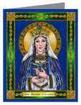 Custom Text Note Card - St. Margaret of Scotland by B. Nippert
