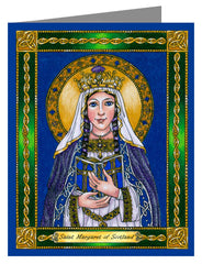 Custom Text Note Card - St. Margaret of Scotland by B. Nippert