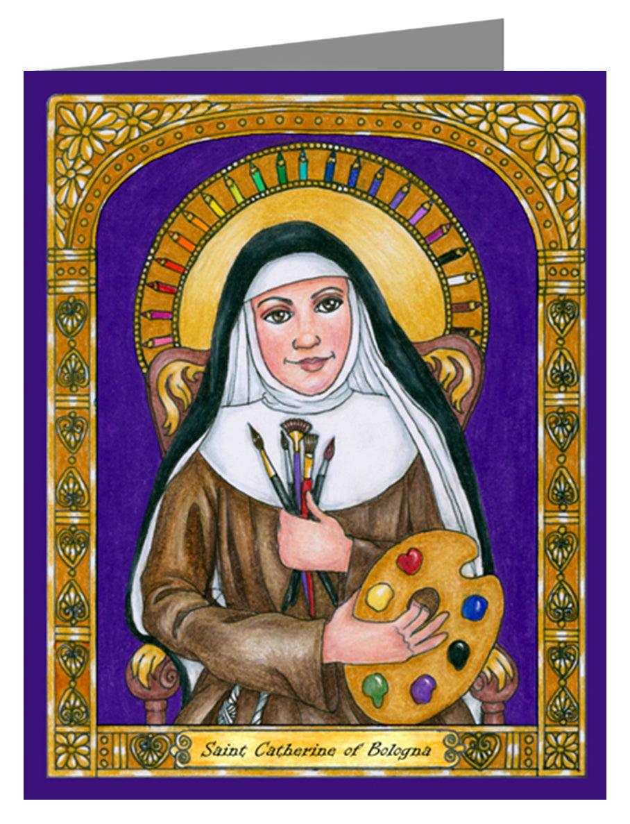 St. Catherine of Bologna - Note Card Custom Text by Brenda Nippert - Trinity Stores