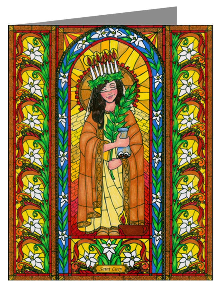 St. Lucy - Note Card Custom Text by Brenda Nippert - Trinity Stores