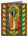 Custom Text Note Card - St. Lucy by B. Nippert
