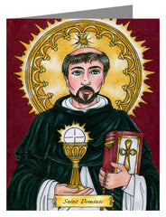 Custom Text Note Card - St. Dominic by B. Nippert