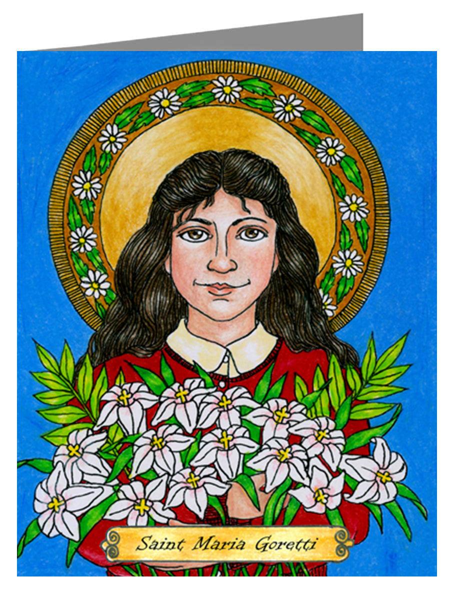 St. Maria Goretti - Note Card Custom Text by Brenda Nippert - Trinity Stores