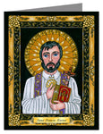Custom Text Note Card - St. Francis Xavier by B. Nippert