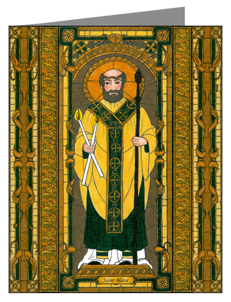 St. Blaise - Note Card Custom Text by Brenda Nippert - Trinity Stores