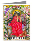 Custom Text Note Card - St. Cecilia by B. Nippert