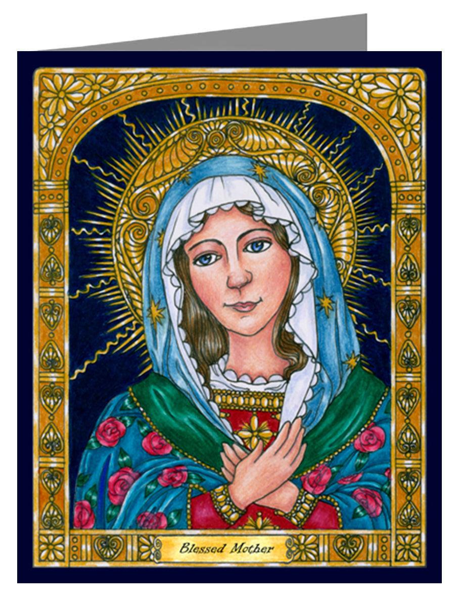 Blessed Mary Mother of God - Note Card Custom Text by Brenda Nippert - Trinity Stores