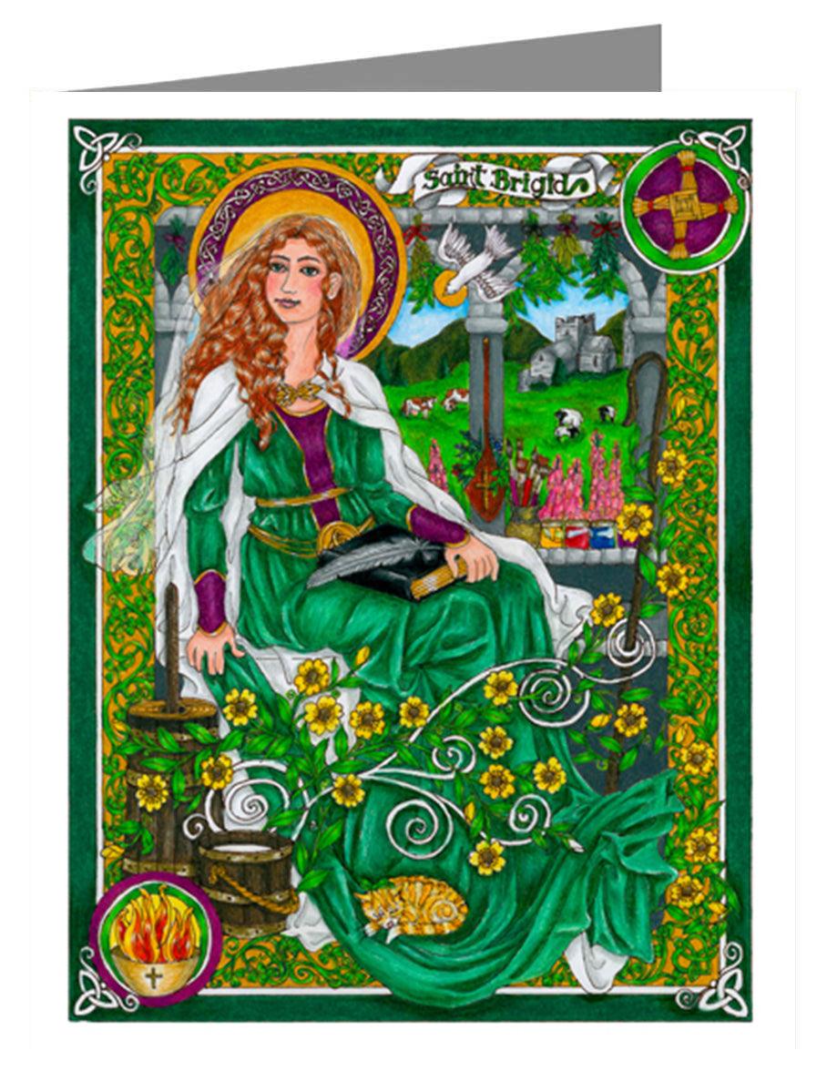 St. Brigid - Note Card Custom Text by Brenda Nippert - Trinity Stores