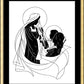 Wall Frame Gold, Matted - Ann Adams' Madonna by D. Paulos