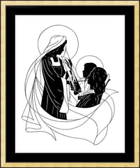 Wall Frame Gold - Ann Adams' Madonna by D. Paulos