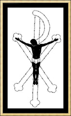 Wall Frame Gold - All His Children Have Worth by D. Paulos