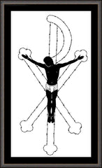Wall Frame Espresso - All His Children Have Worth by D. Paulos