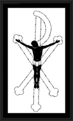 Wall Frame Black - All His Children Have Worth by D. Paulos