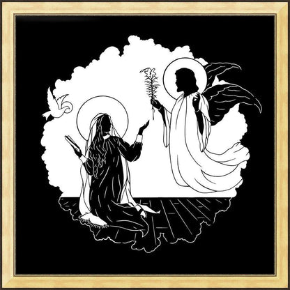 Wall Frame Gold - Annunciation by Dan Paulos - Trinity Stores