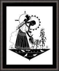 Wall Frame Espresso - Apache Madonna by D. Paulos