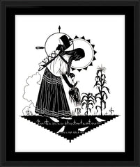 Wall Frame Black - Apache Madonna by D. Paulos