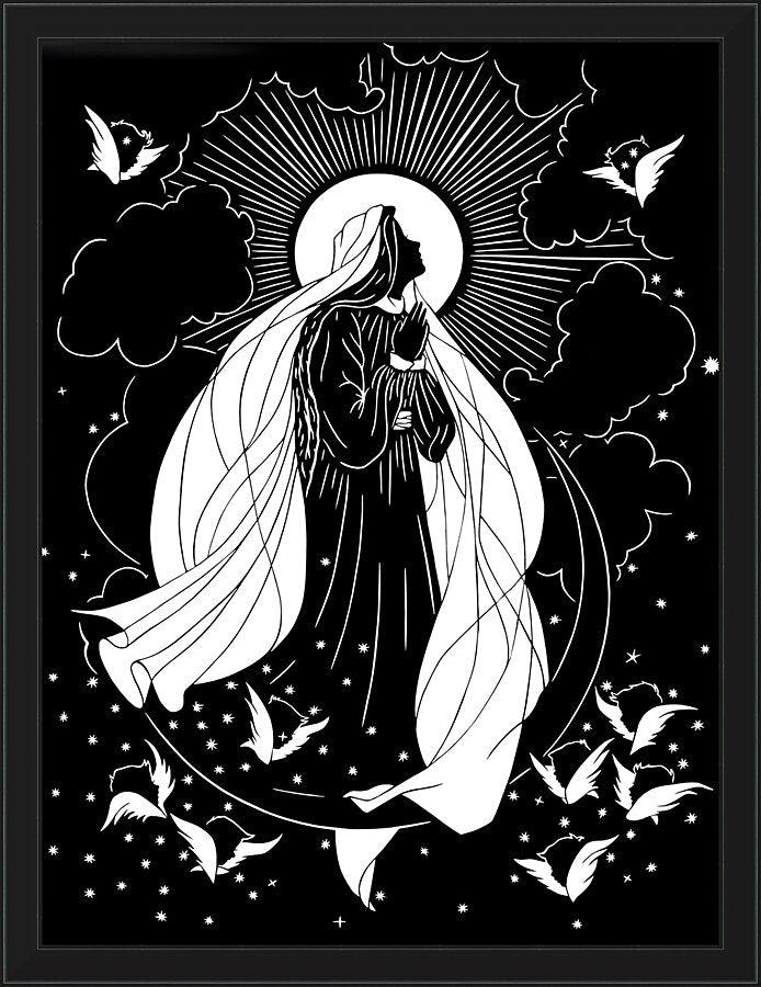 Wall Frame Black - Assumption into Heaven by Dan Paulos - Trinity Stores