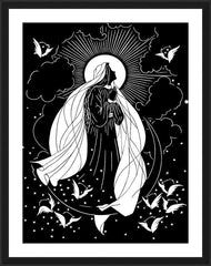 Wall Frame Black - Assumption into Heaven by D. Paulos