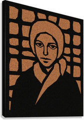 Canvas Print - St. Bernadette of Lourdes - Brown Glass by D. Paulos