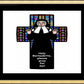 Wall Frame Gold, Matted - St. Bernadette of Lourdes - Cross by Dan Paulos - Trinity Stores