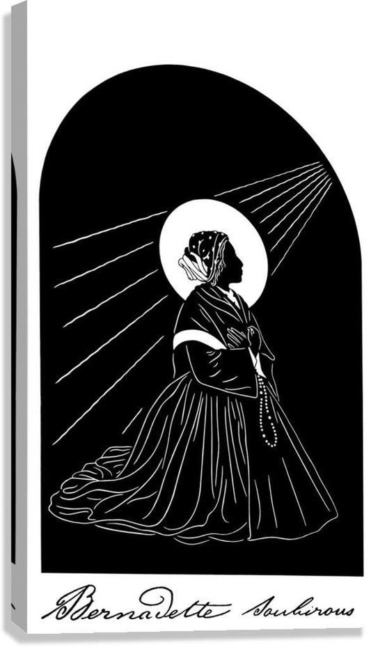 Canvas Print - St. Bernadette by D. Paulos