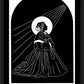 Wall Frame Black, Matted - St. Bernadette by Dan Paulos - Trinity Stores