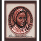 Wall Frame Black, Matted - St. Bernadette of Lourdes - Portrait with Signature by Dan Paulos - Trinity Stores