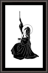 Wall Frame Espresso - St. Bernadette's Ave by Dan Paulos