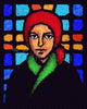 Metal Print - St. Bernadette of Lourdes - Stained Glass by Dan Paulos - Trinity Stores