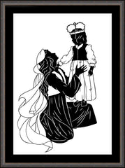 Wall Frame Espresso - Behold Thy King - Detail by D. Paulos