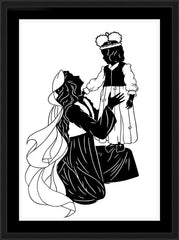 Wall Frame Black - Behold Thy King - Detail by D. Paulos