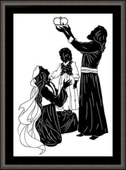 Wall Frame Espresso - Behold Thy King by D. Paulos