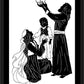 Wall Frame Black, Matted - Behold Thy King by D. Paulos