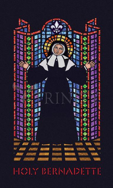 Acrylic Print - St. Bernadette by Dan Paulos