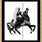 Wall Frame Gold, Matted - Carousel Madonna by D. Paulos