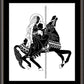 Wall Frame Espresso, Matted - Carousel Madonna by D. Paulos