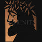 Canvas Print - Christ Hailed as King - Brown Glass by D. Paulos