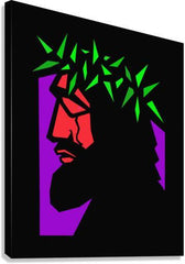 Canvas Print - Christ Hailed as King - Stained Glass by D. Paulos