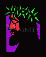 Acrylic Print - Christ Hailed as King - Stained Glass by D. Paulos
