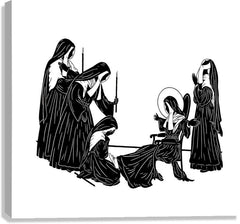 Canvas Print - St. Bernadette of Lourdes, Death of by D. Paulos