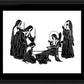 Wall Frame Black, Matted - St. Bernadette, Death of by Dan Paulos - Trinity Stores