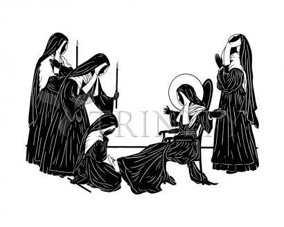 Metal Print - St. Bernadette, Death of by Dan Paulos - Trinity Stores