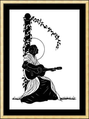 Wall Frame Gold - Jeanine Deckers - Far Beyond the Stars by D. Paulos