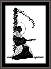 Wall Frame Espresso - Jeanine Deckers - Far Beyond the Stars by D. Paulos