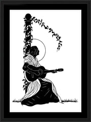 Wall Frame Black - Jeanine Deckers - Far Beyond the Stars by D. Paulos