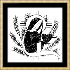 Wall Frame Gold - Giver of the Wheat by D. Paulos