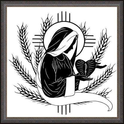 Wall Frame Espresso - Giver of the Wheat by Dan Paulos - Trinity Stores